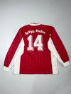 Vintage 90s Adidas Red & White Long Sleeve (2XL)