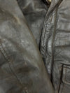 Abercrombie & Fitch “Rollins” Distressed Heavy Leather Jacket (L/Xl)