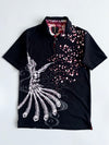 Japanese Phoenix & Cherry Blossom Graphic Polo (Xs)