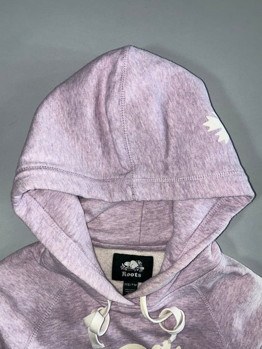 Roots Canada Classic Beaver Logo Hoodie Lavender Mauve (XS)