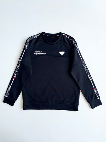 Team Dynafit Taped Logo Sweatshirt – Black (M)