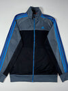Adidas Performance Essentials Track Jacket – Grey, Black & Blue (S)