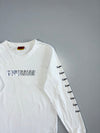 Caco Superman Foil Print Long Sleeve Tee in White (S/M)