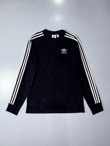 Adidas 3-Stripes Long Sleeve T-Shirt – Black (M)