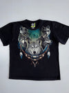 Vintage Rock Eagle Wolf Pack Graphic Tee | Glow in the Dark (XL)