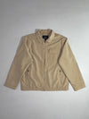 Giordano Beige Zip-Up Harrington Jacket with Mesh Lining & Flap Chest Pocket (L)