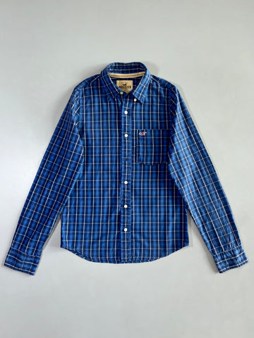 Hollister Blue Plaid Shirt (M)