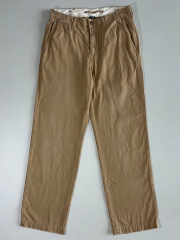 Vintage Polo Ralph Lauren Khaki Trousers (W:32|L:43)
