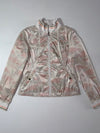 The North Face Women’s Metallic Camo Print Windbreaker Jacket (S/M)