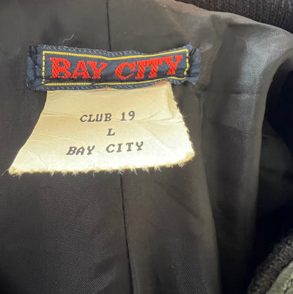 Z Baycity Original Leather Sleeves Varsity Jacket (XL)