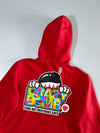 Crazybomb Red Full Face Zip Hoodie (M)