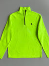Polo Ralph Lauren Performance | Neon Lime Quarter-Zip Fleece (M)