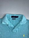Polo Ralph Lauren Custom Slim Fit Polo | Yellow Pony Logo | Mint Blue (M)