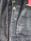 Harley Davidson Vintage Black Leather Lace-Up Vest (S)