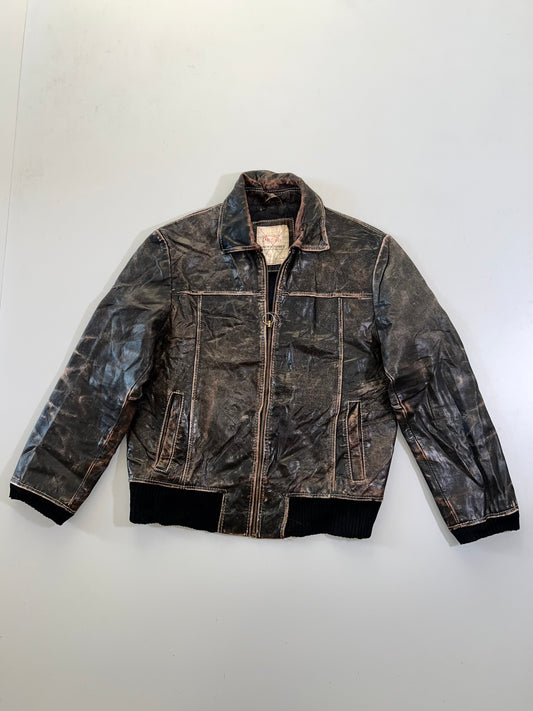 ZJack & Jones Vintage Super Premium Original Leather Jacket (L)