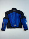 Vintage Y2K Alpinestars Textile Motorcycle Racing Jacket Blue/Black/White, Quilted Liner  Padded (M)