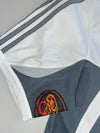 Adidas White and Grey Three Stripe Training Jersey (L)