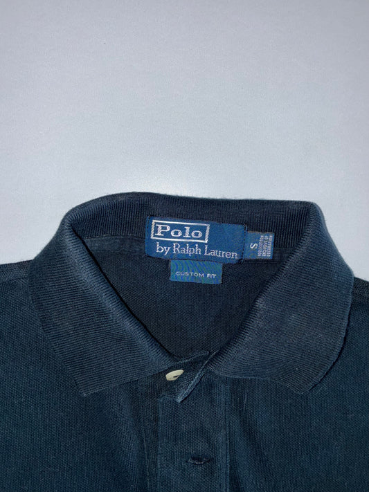 Polo by Ralph Lauren | Custom Fit Pony Polo | Faded Black & Purple (M)
