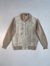 Premium Original Suede Leather And Woollen Sleeve Jacket (XL)