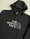 The North Face Black Half Dome Logo Hoodie with Sleeve Zip Pocket  (XL)