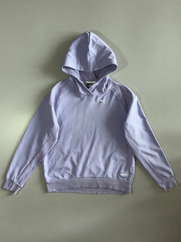 Puma Lilac Ribbed Panel Hoodie (S/M)