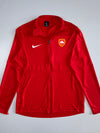 Nike Dri-FIT FC Lescar Football Club Full Zip Track Jacket | Red Swoosh Soccer Training Top (L)
