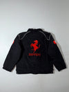 Vintage Ferrari F1 Style Black Red Embroidered Racing Jacket (XS/S)