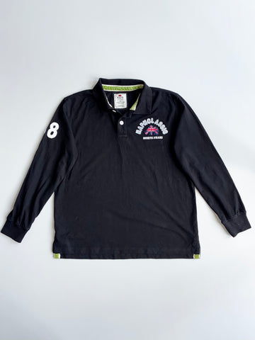 NAPN Classic North Peaks Rugby Polo - Black Long Sleeve (L)