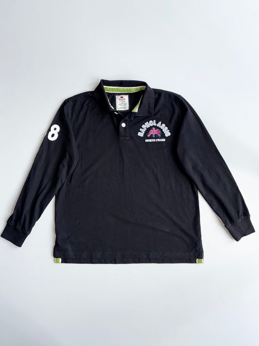 NAPN Classic North Peaks Rugby Polo - Black Long Sleeve (L)