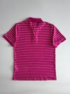 Lacoste Striped Pique Polo – Magenta Pink (M)