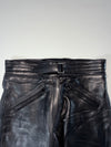 Akito Black Leather Motorcycle Riding Pants (W:32)(L:40)