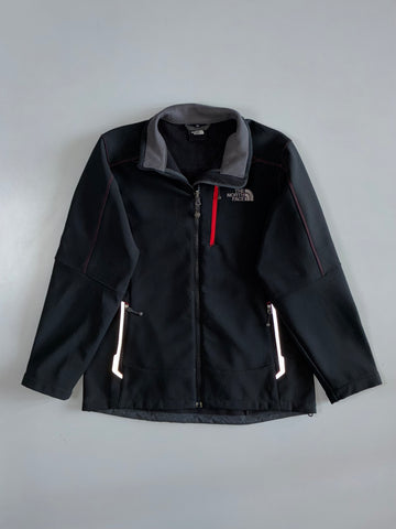 The North Face Apex Softshell Fleece-Lined Jacket Black/Grey (S/M)