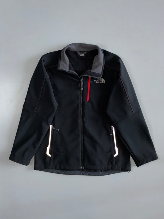 The North Face Apex Softshell Fleece-Lined Jacket Black/Grey (S/M)