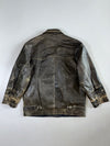 Zino & Judy Distressed Black Leather Jacket (XL/2Xl)