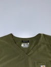Carhartt Force Olive Green Scrub Top, Modern Fit (L)