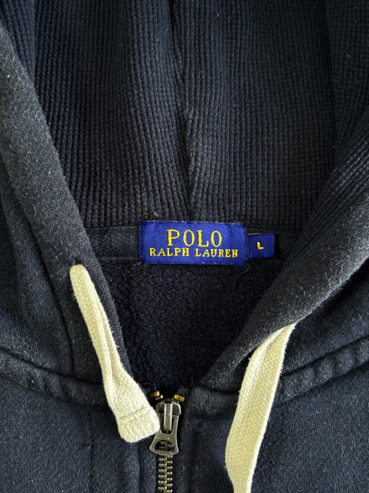 Polo Ralph Lauren Premium Zip-Up Hooded Embroidered Logo Jacket (L/XL)