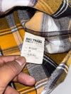 Big Train Osaka Contrast Shoulder Panel Flannel Shirt (L)
