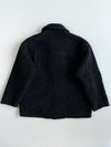 Ellesse Black Sherpa Fleece Toggle Jacket(2XL)