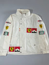 Vintage Ferrari Marlboro F1 Racing Jacket White Club 66 racing jacket, Ferrari/Marlboro patches (XL/2XL)