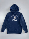 Fila Authentic Logo Hoodie Navy Blue (M)