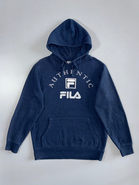 Fila Authentic Logo Hoodie Navy Blue (M)