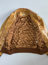 Jack & Jones Gold Vintage Leather Jacket (Xl)