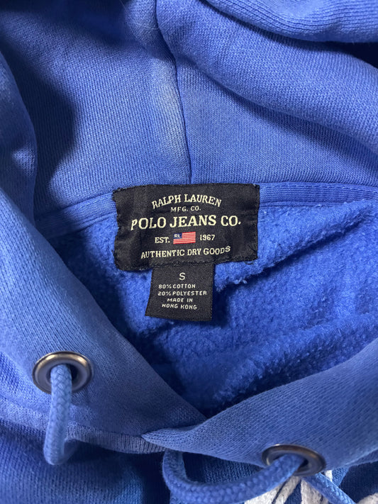 Ralph Lauren Polo Jeans Co. 1967 Graphic Pullover Hoodie – Royal Blue (M)
