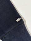 Roots Beaver Logo Zip-Up Hoodie  Navy Blue (L/XL)