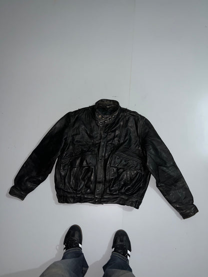 ZSuper Rare Original Leather Jacket (Many hidden pockets) (L)