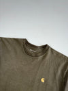 Carhartt WIP Chase T-Shirt – Olive with Gold Logo (L)
