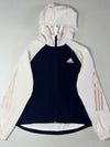 Adidas 3-Stripes Colorblock Hooded Performance Jacket – Navy/White Women’s (S)
