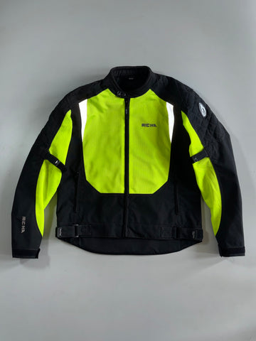 Richa | Hi-Viz Textile Riding Jacket (Paded)(L/XL)