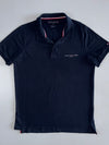 Tommy Hilfiger Navy Polo | Tipped Collar (L)