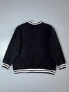G-Unit Black & Grey Chenille Spellout Varsity Jacket (XL)
